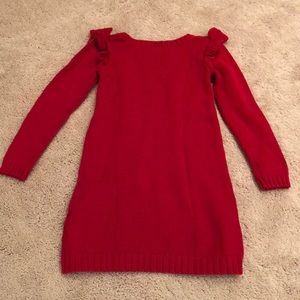 carters red sweater dress